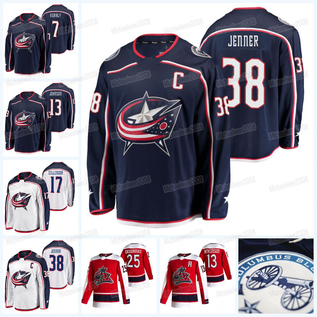 

Boone Jenner Columbus Blue Jackets Jersey Max Domi Sean Kuraly Jack Roslovic Cole Sillinger Alexandre Texier Patrik Laine Dean Kukan Sean Kuraly Jakub Voracek, Men