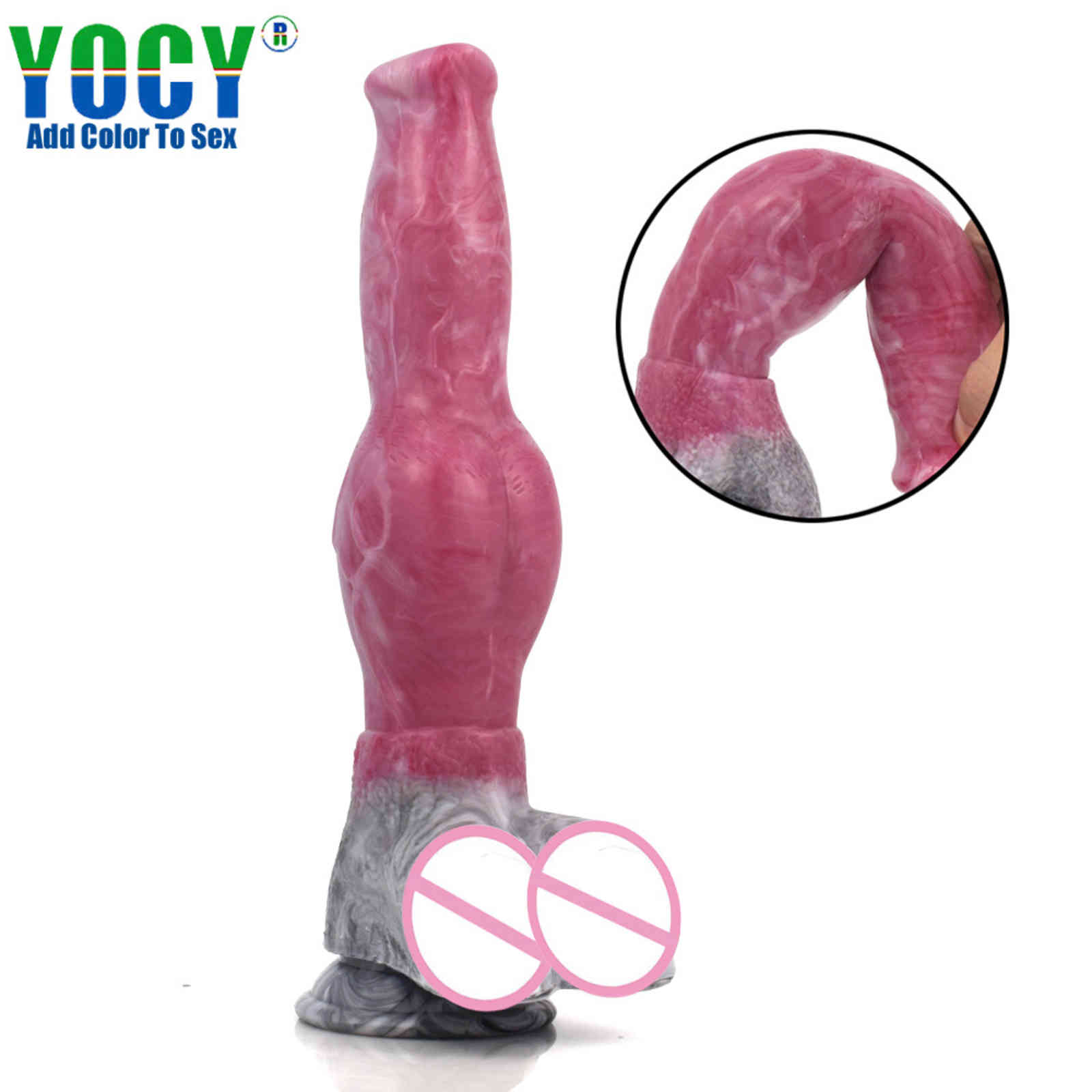 

New Silicone Masturbation Stick Gog Cock Simulated Penis Animal Dildo Ffemale Adult Sex Toy