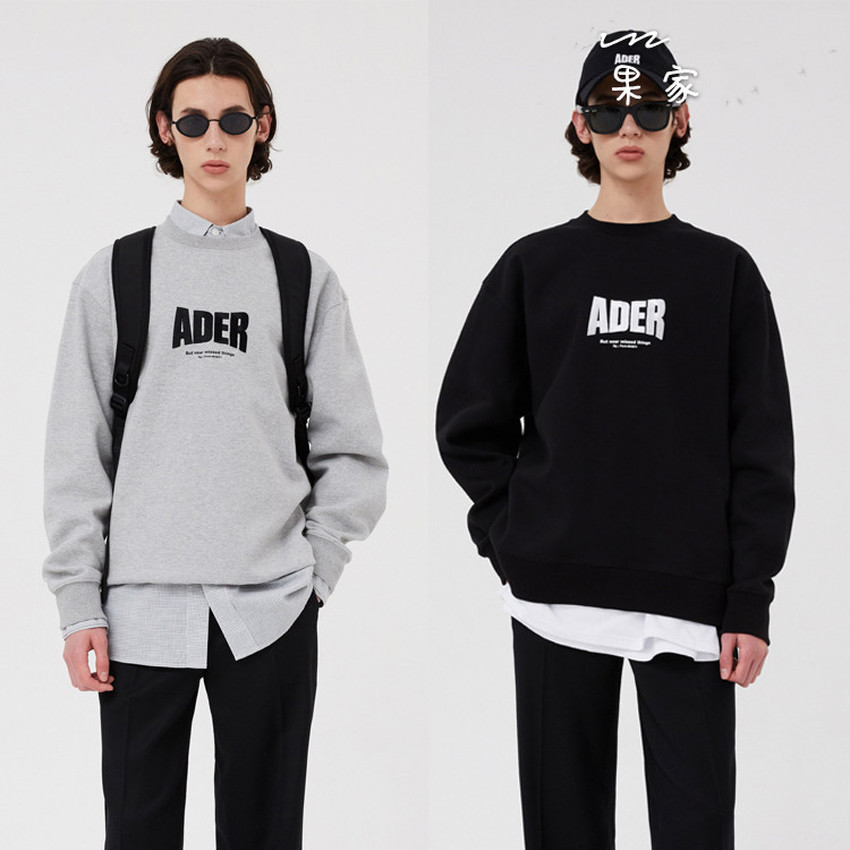 

2021 New Embroidery Error Sweatshirts Men Women Front Adererror Hoodie Crewneck Back Blue Z-stitch Ader Pullovers Aqmi