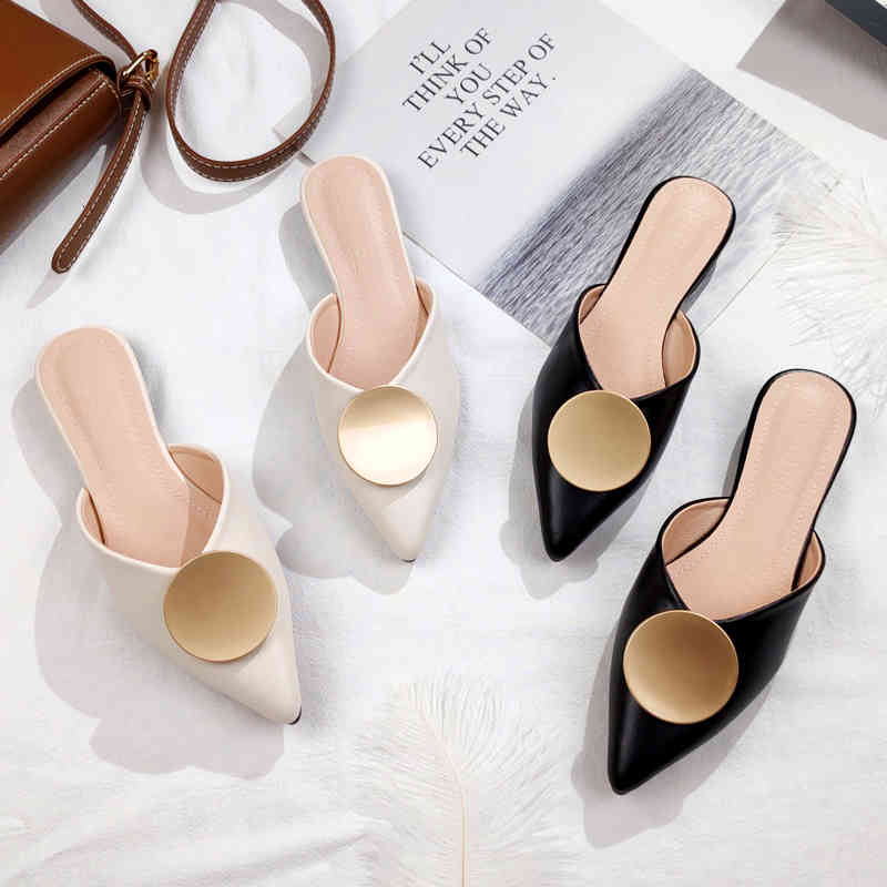 

slippers spring designer outdoor party shoes ladies mules platform slippers sandalias verano para mujer zapatos pxi1, Black