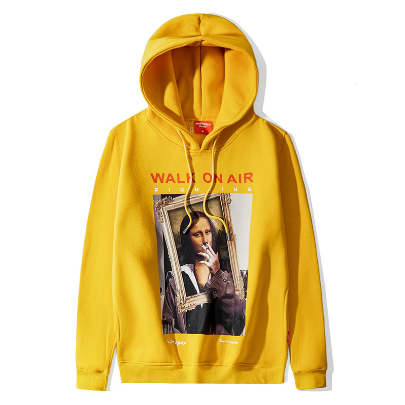 

2021 New Arrival More Casual Fashion Yes Cotton No Hip Hop Hoodies Popular Impression Wool with Velour Hoodie Qc0c, Yellow