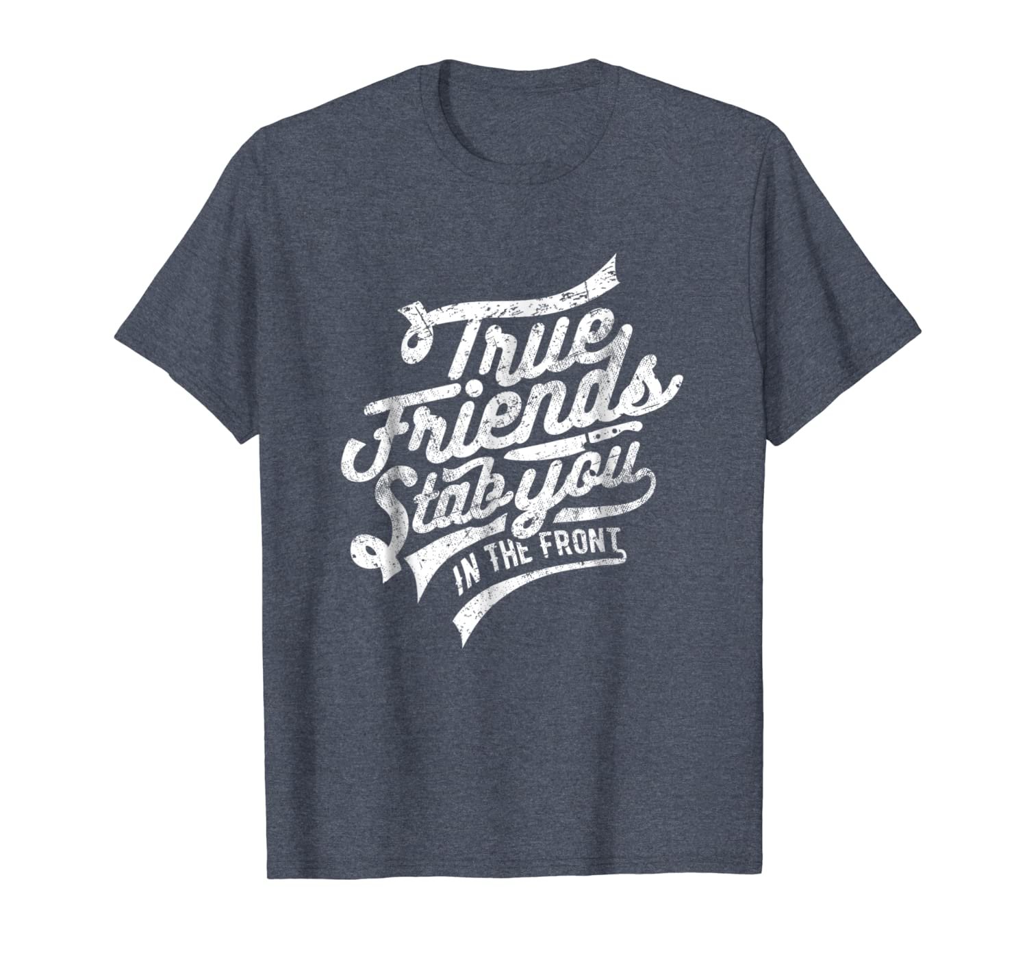 

True Friends Stab you in the Front - Murderino T-shirt, White;black