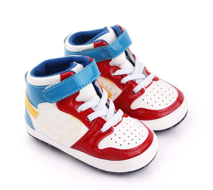 

Baby Leather Sneaker Crib Shoes Infant First Walkers Boots Kids Unisex Slippers Toddlers Soft Sole Winter Bebe Warm Slip-on Sneakers Cotton Fabric, White