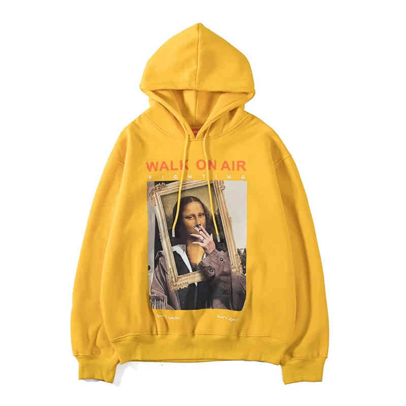 

men's hoodies & sweatshirts casal de moletom com capuz e estampa hip hop, engraÃ§ado da lisa, estampado para homens, harajuku, casual, t, Black