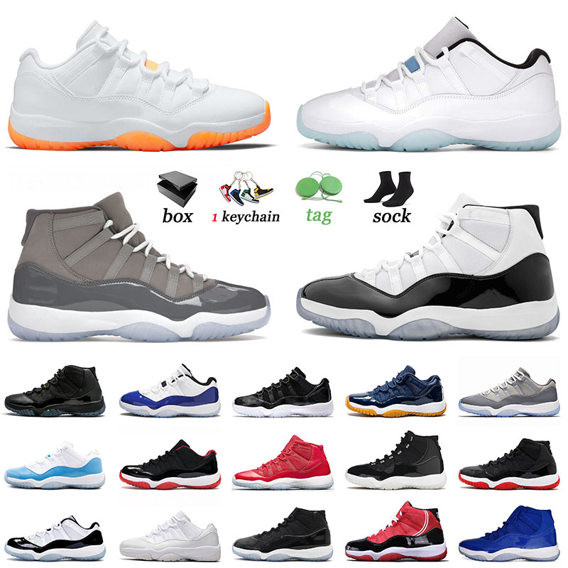 

Jumpman 11 11s Basketball shoes Authentic For Mens Cool Grey High Space Jam Citrus Low Legend Blue Concord UNC Gym Red Men Women Designer Sneakers Trainers With Box, B21 varsity red 36-47