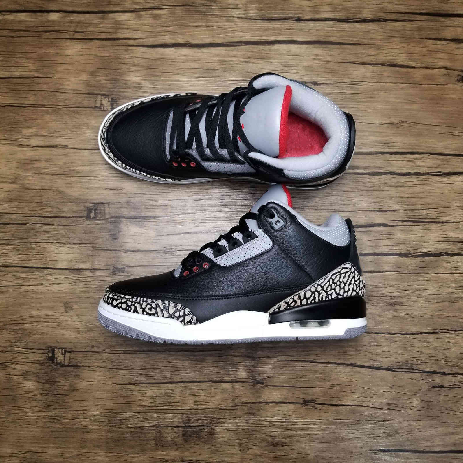 

jumpman 3 3s Black Cement basketball shoes mens luxurys designers sneakers 854262-001 ship with box, #1