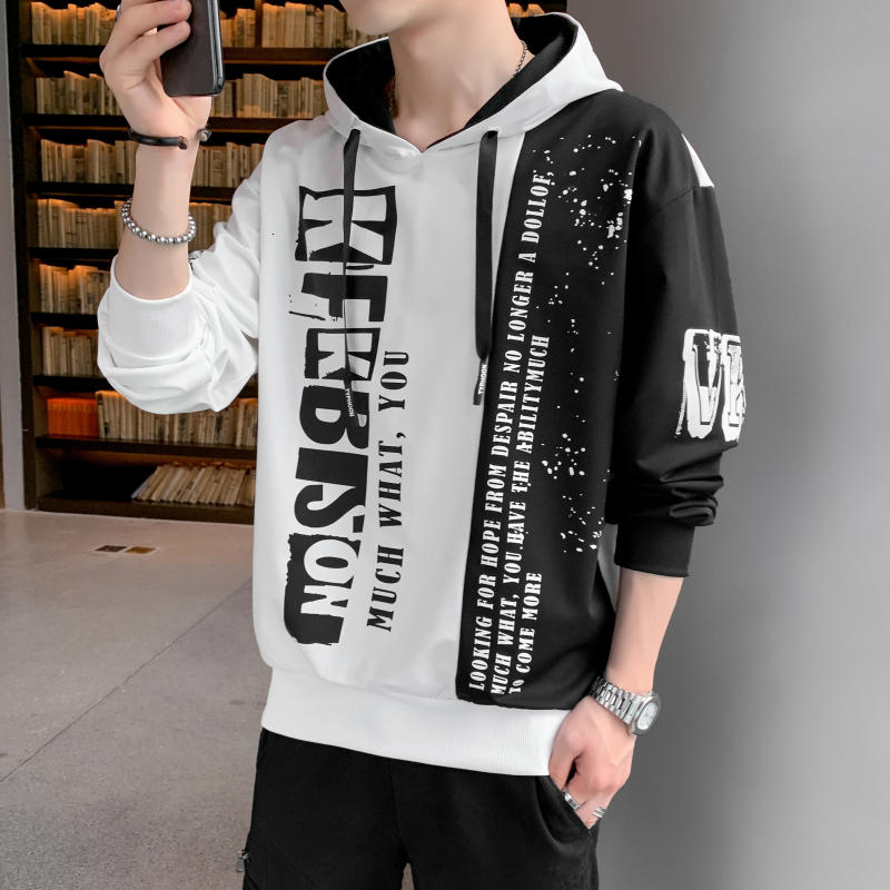 

2021 New Brand Man Hoodies Autumn Hoodie Long Sleeve Sweatshirt Men Clothing Fashion Korean Style Plus Size Clothes 6gxc, White
