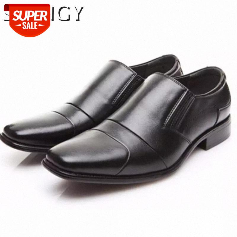 

New Style Men Shoes Square Toe European Leather Shoes Loafers Stitching Anti-Skid Outdoor Business Males #qx2Q