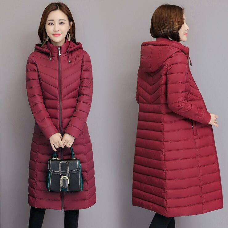 

2021 New Winter Autumn Women High Quality White Duck Down Jacket Fashion Ladies Coats Iyea, Red