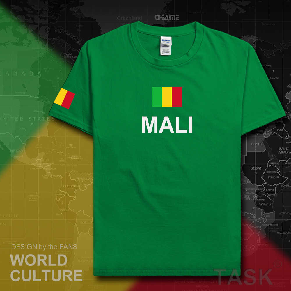 

Republic of Mali men t shirt fashion jersey nation team 100% cotton t-shirt clothing tees country sporting flag MLI Malian X0621, T01white