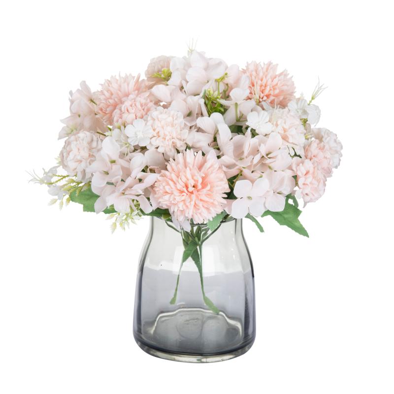 

Decorative Flowers & Wreaths 3PCS Artificial Silk Hydrangea Bouquet Christmas Decorations For Home Garden Wedding Bride Vase Dining Table Fa