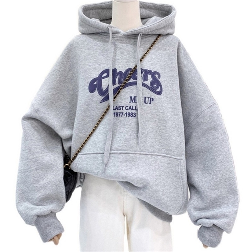 

Korean Fashion Product Women Hoodie Winter Sweatshirt Print Letters Chees Harajuku Long Sleeve Plus Velvet Pullover Female 211109, Hhwy7.16d 01