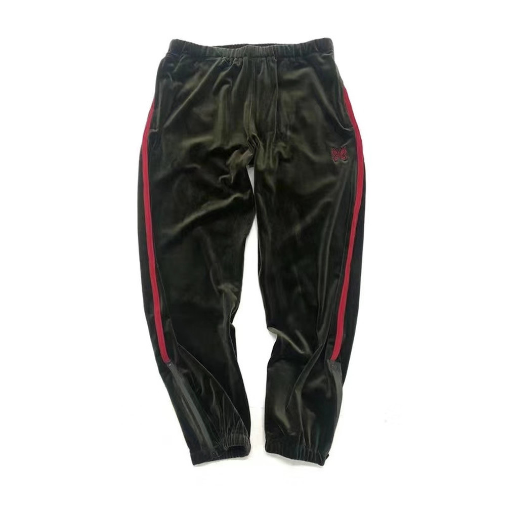 

2021 New Melhor Verso 1:1 Japo Agulhas Lado Listrado Borboleta Bordado Masculino De Pista Corredores Ajuste Reto Solto Calas Moletom Wy7g