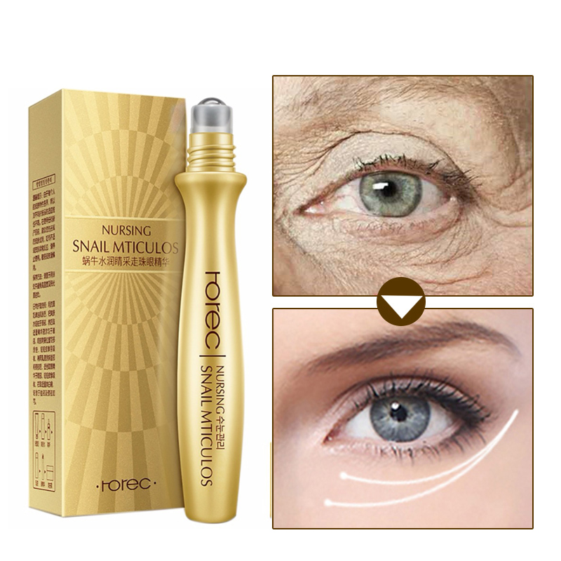 

Snail Eye Cream Wrinkle Eye Serum Anti-Puffiness Fine Lines Dark Circle Anti-Aging Moisturizing Eye Patches Essence Massage