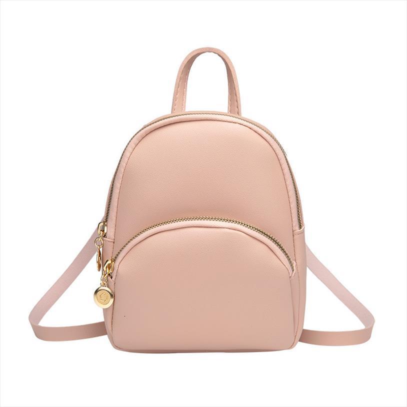 

fashion small backpack solid color women for female shoulder bags ladies mobile phone purse teenage girl