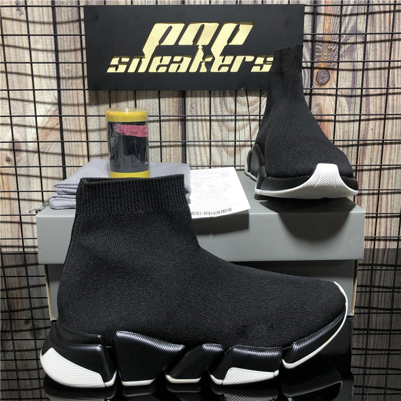 

Top Quality Luxury Brand Designer Socks Shoes Paris Knitting Mesh Men Women Speed Runner Sock Boots High Platform Black White Slip On Triple S Soft Casual Sneakers, Customize