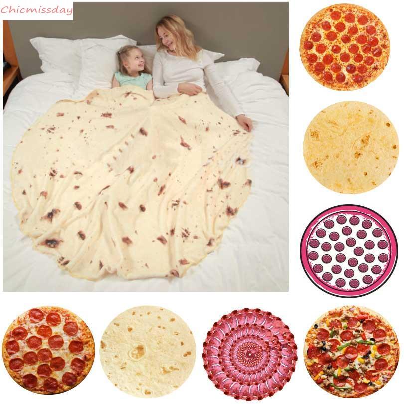 

Soft Warm Flannel Tortilla Blanket Round Shape throw blankets Coral Fleece Tortilla Nap Wrap travel Egg Blankets