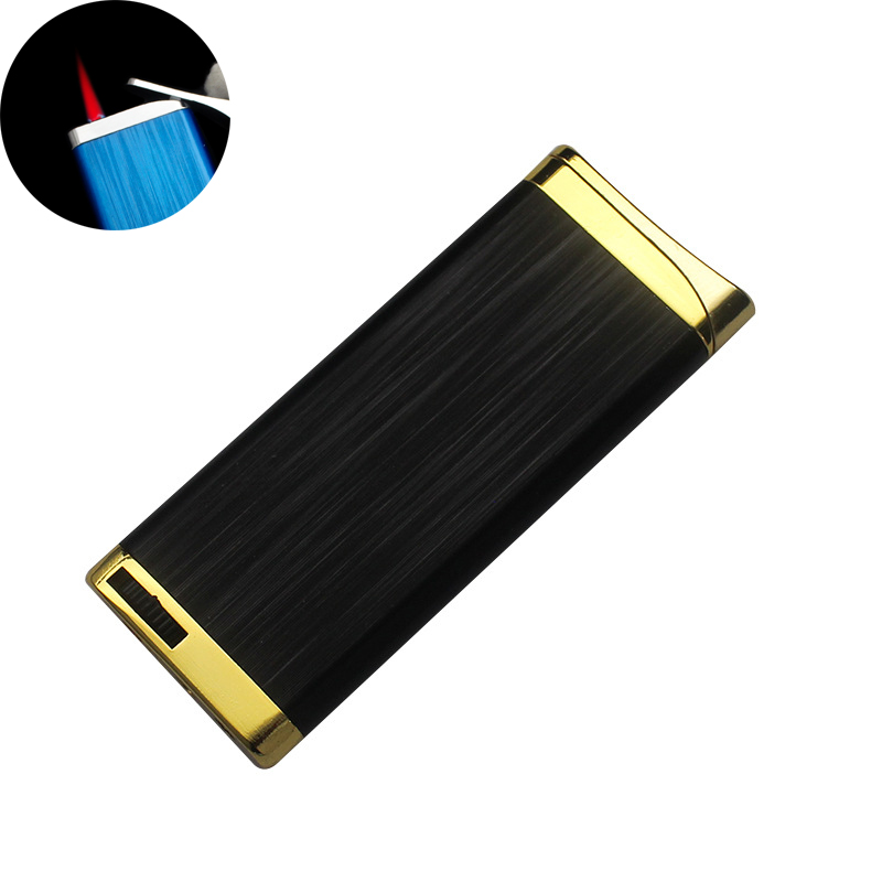 

Windproof Outdoor Torch Lighters Red Flame Jet Ignitor Refillable Butane Gas Cigar Lighter Mens Gadgets Gift for Friend Without Gas