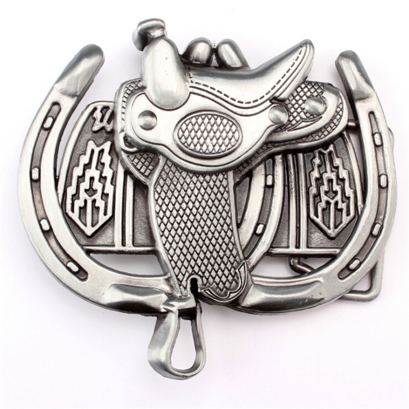 

2021 New Metal Buckle Horse Farm European and American Style Belt West Cowboy Saddle Sier Buckles Jn8y, Black