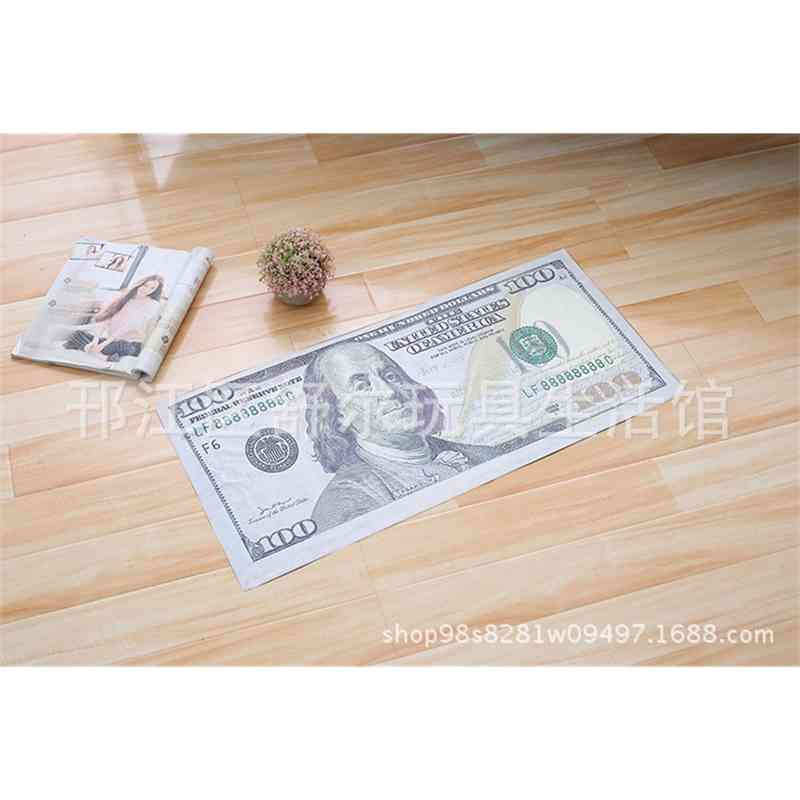 

Double sided US dollar bath new thousand Taiwan dollars absorbent face wash towel