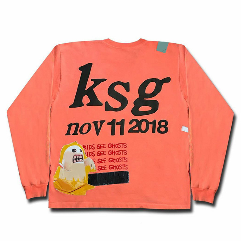 

2021 New 20ss Latest Hidden Kanye West Lucky Me Kids See Ghosts Men Women Sweatshirts Crewneck Hoodie Embroidery Bae Magpie Top Okoc