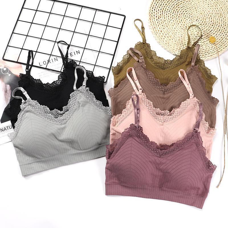 

Lace Sexy Bralette Bra Top Women Seamless Push Up Backless Tube Wireless Cross Back Underwear Bustiers & Corsets, Yellow