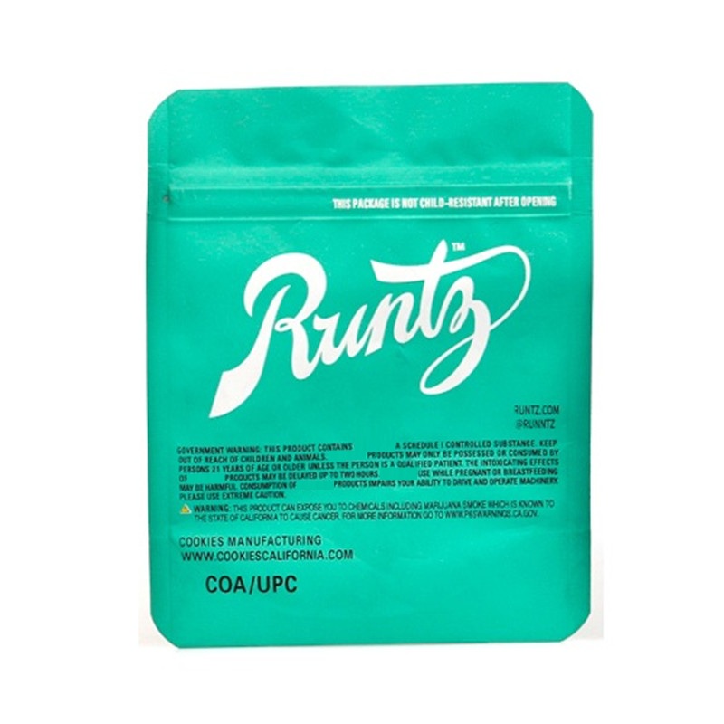 

Runtz OG Mylar Bag White 3.5g Purple Red Cyan Zipper Bags Smellproof Childproof Dustproof Storage for Dry Herb Tobacco Flower