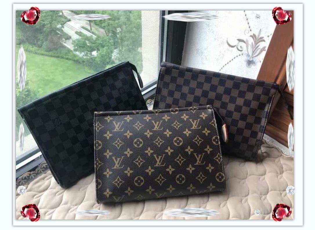 

LV LOUIS VITTON designer handbag men Clutch wallet Women Genuine Leather Cosmetic Bags For man satchel bags purse