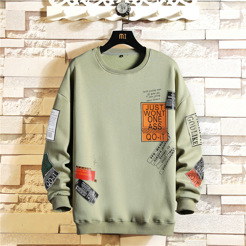 

2021 New Korean Harajuku Male Swearshirts Hip Hop Man Oversize Hoodies Autumn Hot Cotton Black Sweaters 747y, Blue