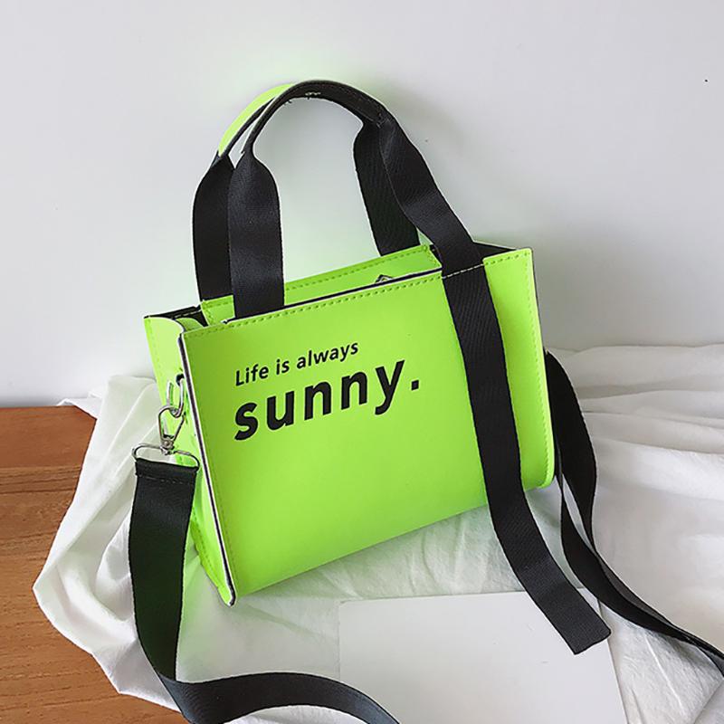 

Tamara Women's Fashion Fluorescence Color Bag Handbag Bag Casual Shoulder Neon green handbag sac main femme#50, Black