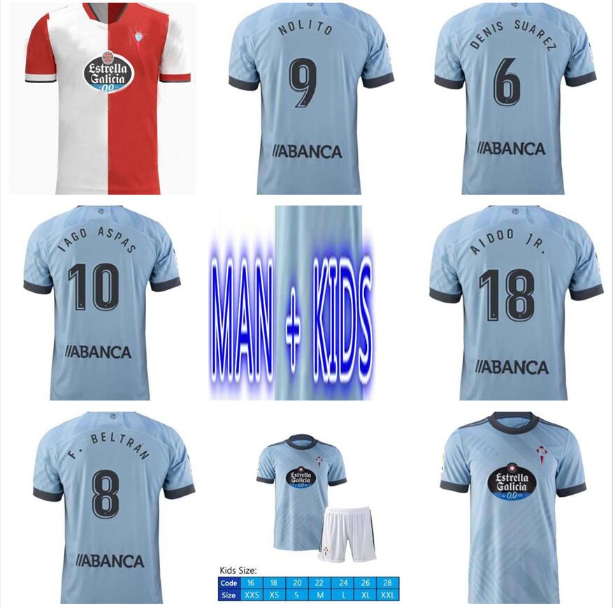 

21 22 RC Celta de Vigo Soccer Jerseys 2021 2022 LOBOTKA IAGO ASPAS SANTL MINA Man + Kids kits Home away Football Shirt SISTO BOUFAL camiseta futbol, Black;yellow