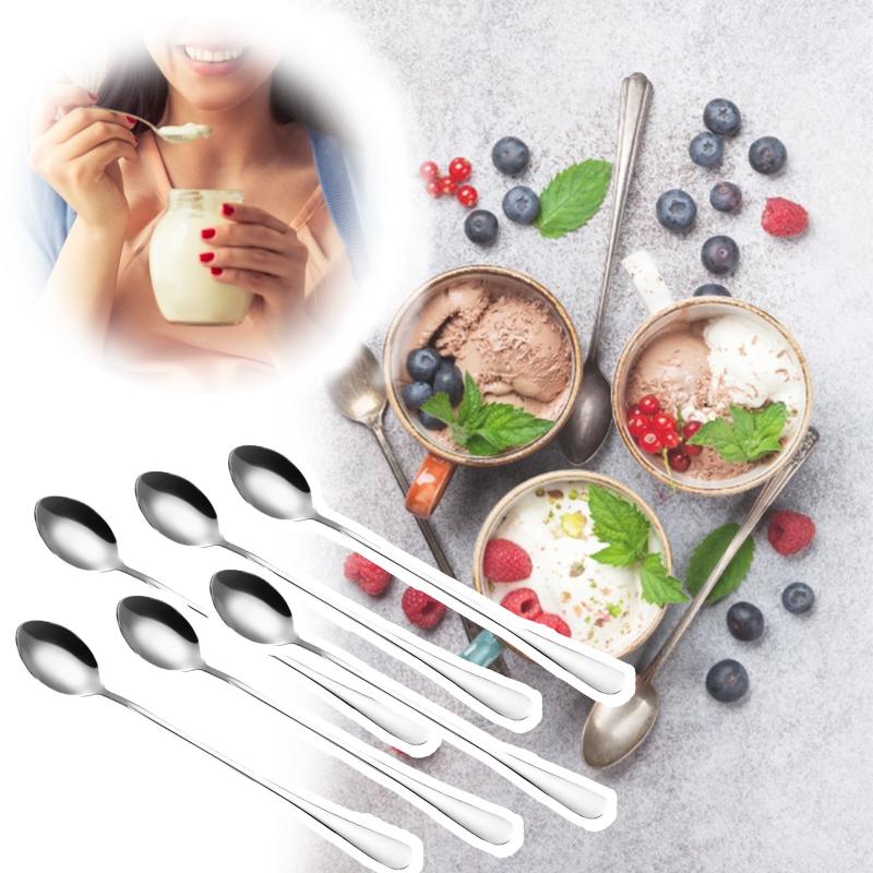 

Spoons 1/3/6Pcs Stainless Steel Coffee Tea Dessert Cream Set Kitchen Tableware Drinking Tools Teaspoons