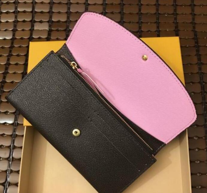 

fashion classic design men and wome wallet purse long wallet good quality clutch bag with box, Red
