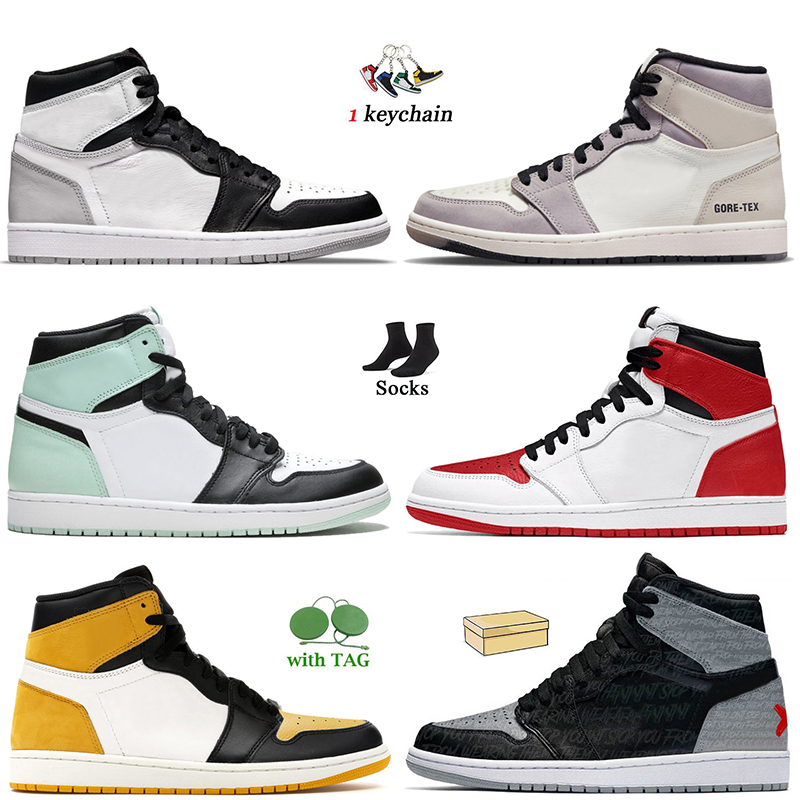 

Retro Jumpman 1 High OG Basketball Shoes Womens Mens 1s Stage Haze NRG Igloo TS Fragment Heritage Rebellionaire Patent Bred With Socks J 1 Trainers Sneakers Size 36-47, B27 court purple 2020 36-46