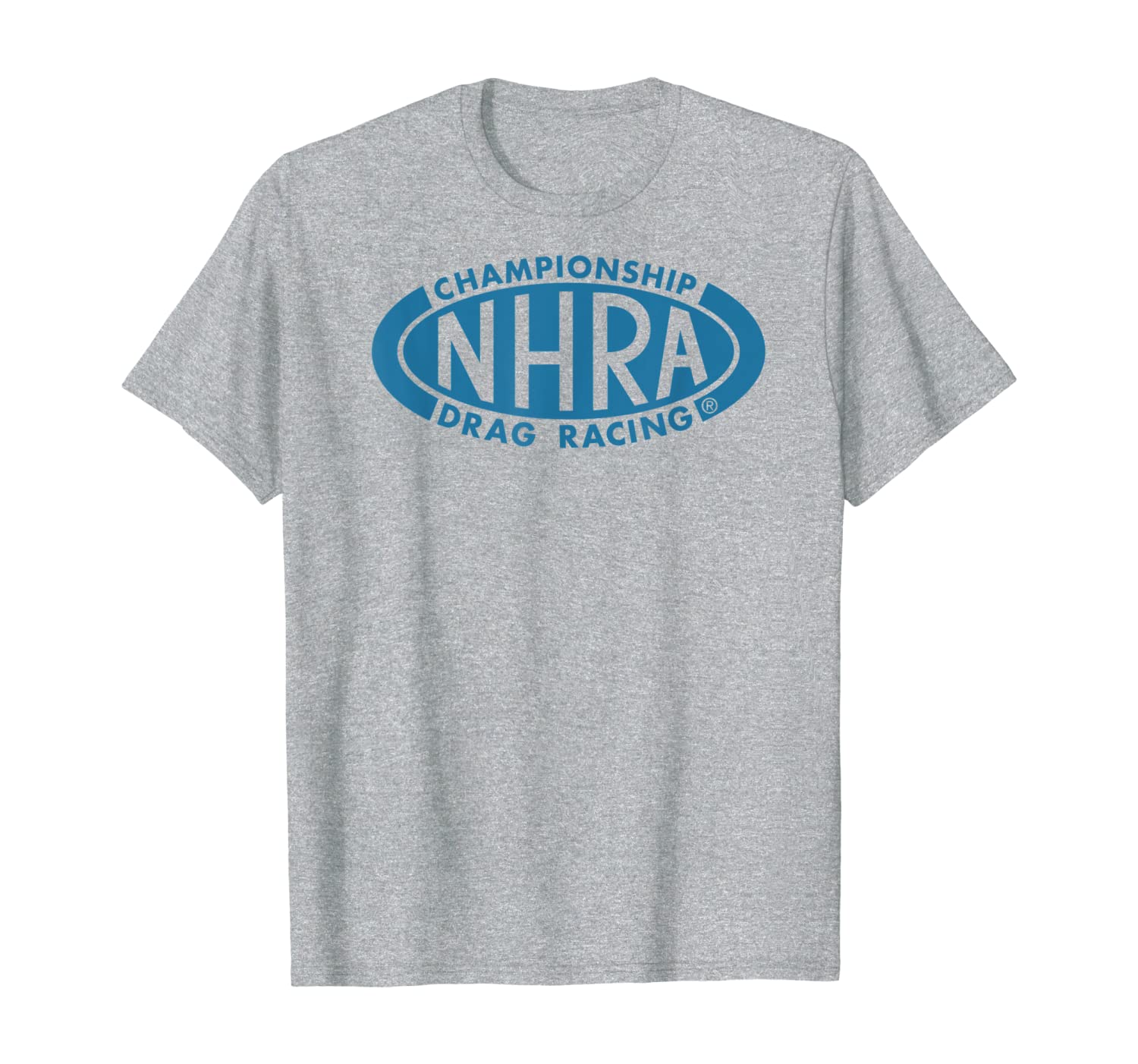 NHRA Championship Drag Racing blue oval logo t-shirt-image-702603159