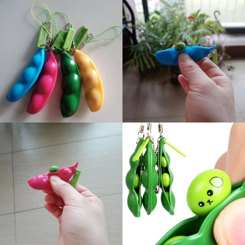 

Pea Fidget Sensory Toys Squeeze-A-Bean Bean Dimple Key Ring Funny Party Favor Pop Fioniaweb For Adult Kids 2829 Q2