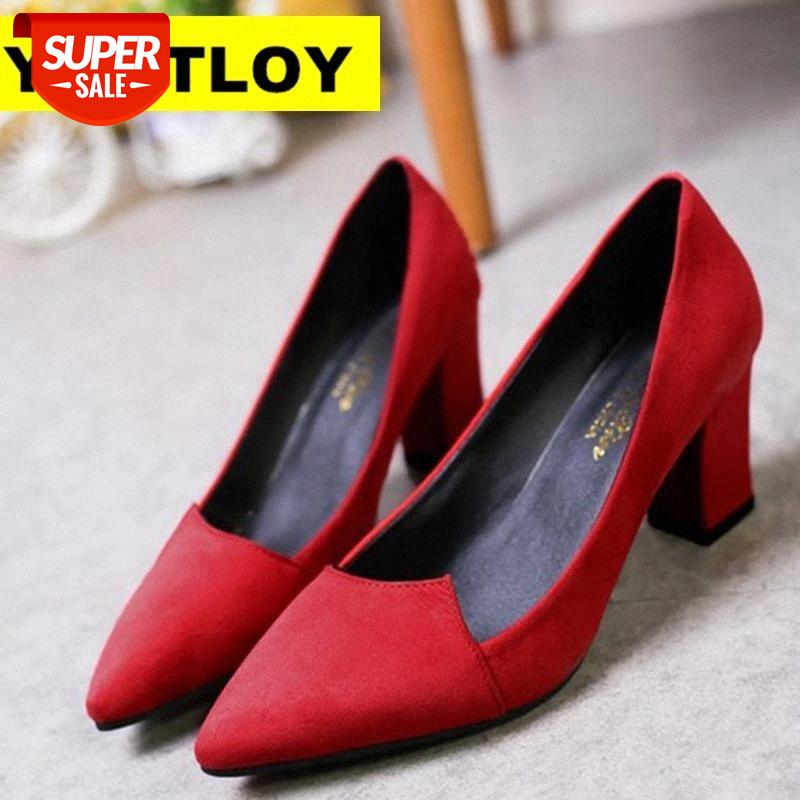 

2018 Women Pumps Ankle Strap Thick Heel Women Shoes Square Toe Mid Heels Dress Work Comfortable Ladies Shoes Rough with 7 cm #1 #6f8u