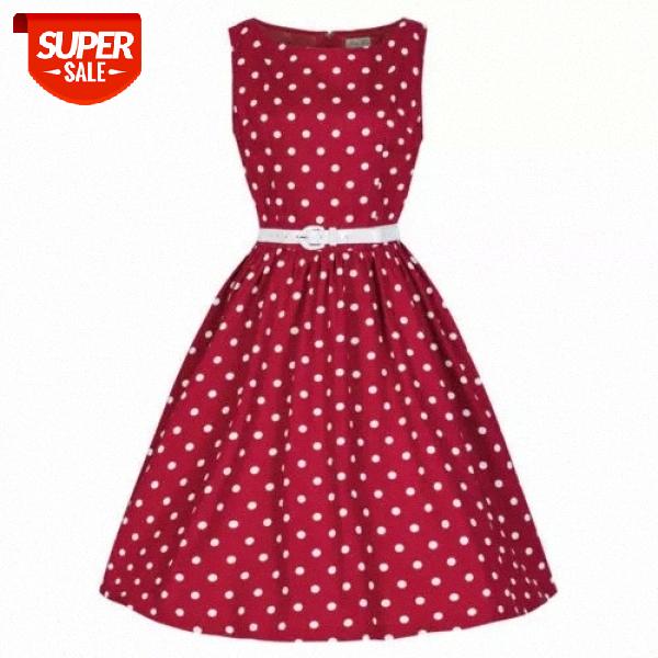 

Ladies Womens 50s Vintage Dot Retro Rockabilly Party Evening Swing Skater Dress #jC0v, Black;gray