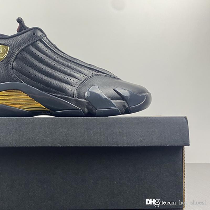 

Air 14 DMP Defining Moments Pack 487471-022 14s XIV Men Sports Shoes Sneakers Best Quality Trainers Kicks With Original Box, Obsidian