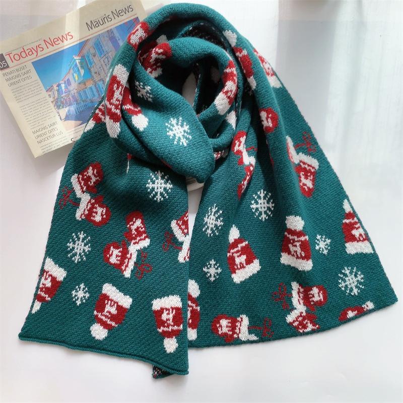 

Scarves Japanese Gift Giving Brand Scarf Women Knitted Wool Women's Autumn And Winter Warm Neighbor Girl Korean Cute Hat