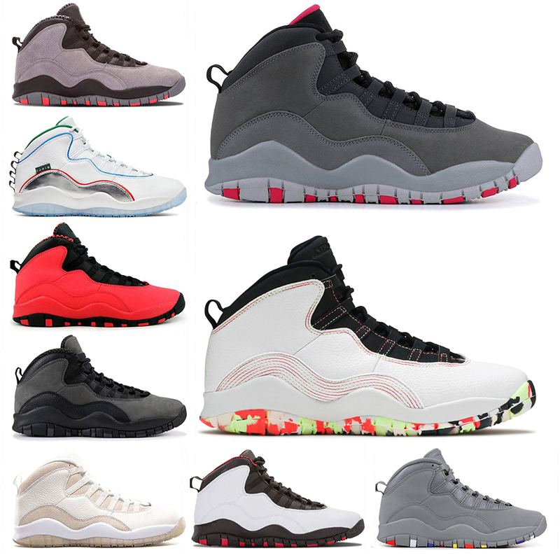 

Jumpman 10 Mens Basketball shoes 10s Ember Glow Fusion Red Woodland Camo Wings Seattle Westbrook Desert Dark Smoke Grey men trainers sports sneakers size 47, # ember glow 40-47