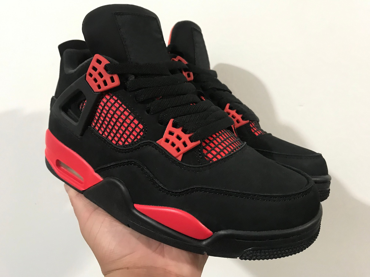 

Authentic 4 Red Thunder SE University Blue Outdoor Shoes Guava Ice Off Noir 4S KAWS White Bred Sail Cactus Jack Taupe Haze Union Oreo Men Sports Sneakers, 14