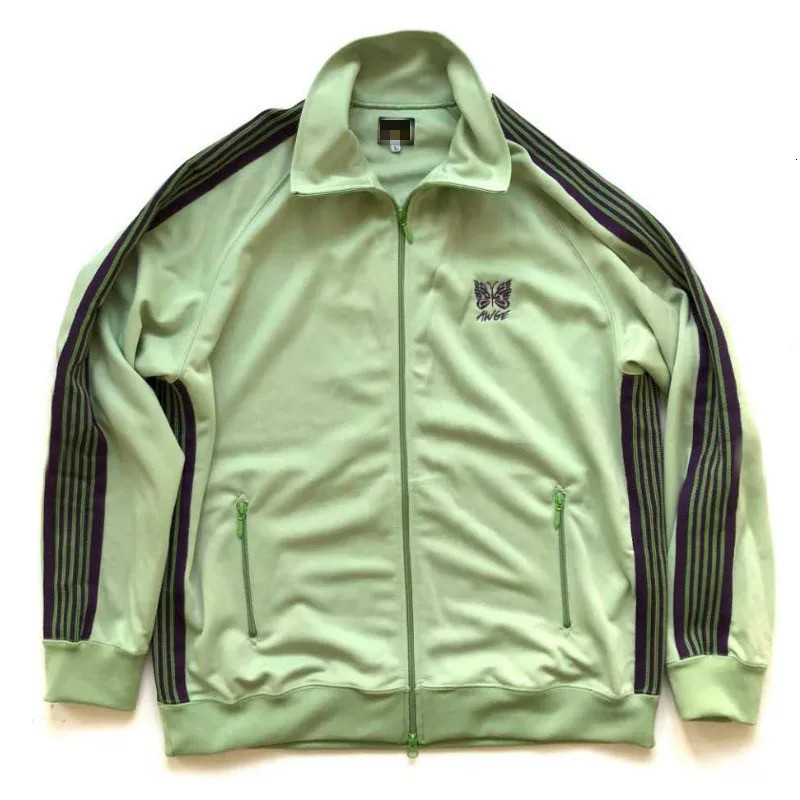 

2021 New High Quality Butterfly Embroidery Jacket Men Women 1:1 Stripes Coats Needles Awge Jackets S9bi