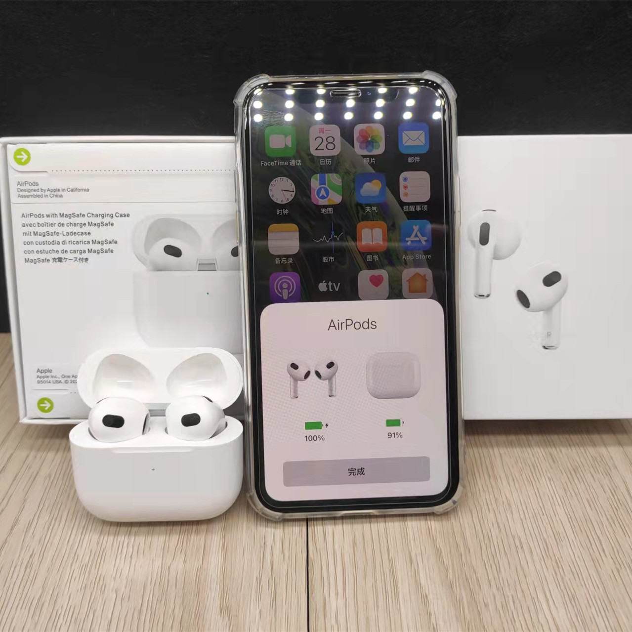 

H1 Chip Valid Serial Number Air Gen 3 AP3 pro Metal Hinge Wireless Charging Bluetooth Headphones pk Pods 2 AP AP2 W1 Earbuds 2nd Generation