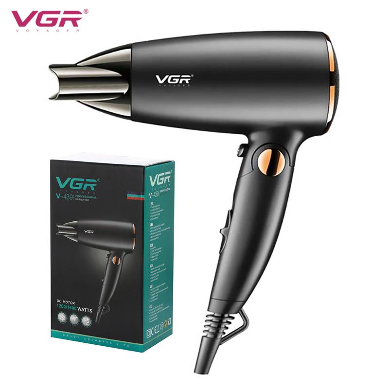 

Electric Hair Brushes VGR V-439 Thermostatic Care Dryer Portable Foldable Household Appliances Cepillo Secador De Pelo