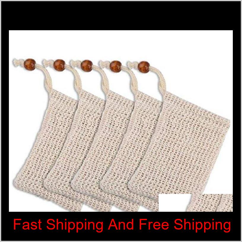 

Natural Exfoliating Mesh Soap Saver Sisal Soap Saver Bag Pouch Holder For Shower Bath Foaming And Drying Wmtyfl Ojkjn T8U76