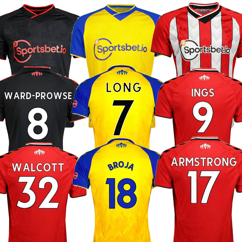 

21 22 INGS REDMOND ARMSTRONG Mens Soccer Jerseys WARD-PROWSE ADAMS VESTERGAARD STEPHENS ROMEU Home Football Shirt Short Sleeve Uniforms, 2122