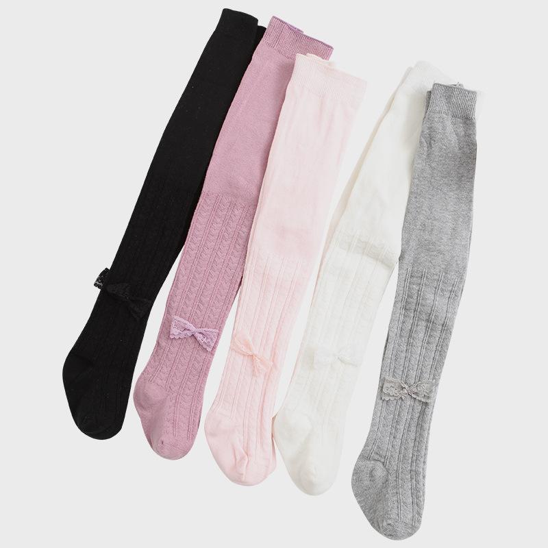 

Leggings & Tights Winter Children Baby Girl Lovely Bowknot Double Needle Pantyhose Todder Pants Infant Stocking, Blue