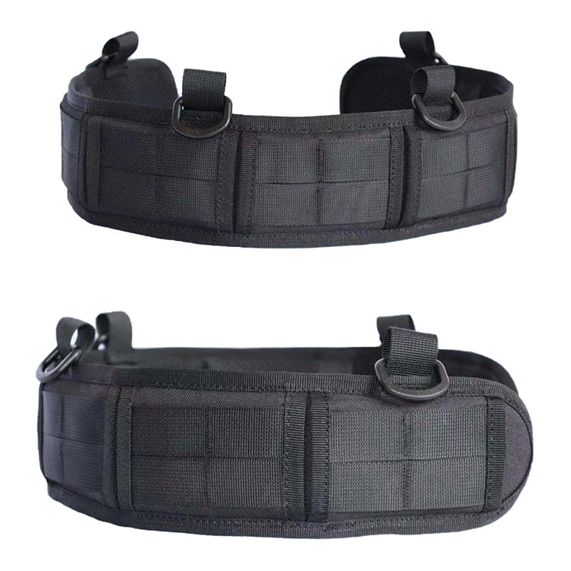 

Waist Support Military Tactical Belt Men Battle Army Combat Outdoor CS Hunting Paintball Padded Set Adjustable, Black;gray