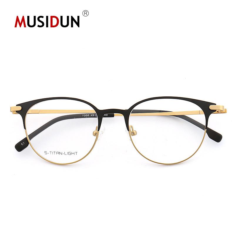 

Fashion Sunglasses Frames 1960's Japan Handmade Vintage Steel Eyeglass Clear Lens Retro Glasses Eyewear Full Rim Rx Able High Quality 7056